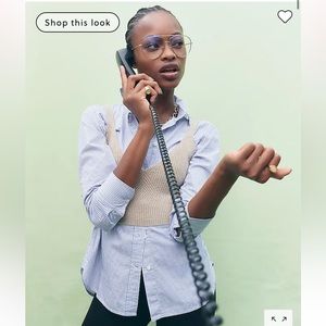 J crew cashmere cropped sweater-tank